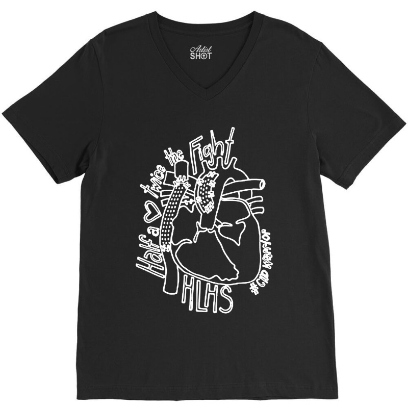 Half A Heart Twice The Fight V-neck Tee | Artistshot