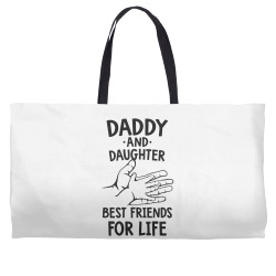 daddy and daughter best friends for life funny Weekender Totes | Artistshot