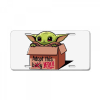 Adopt A Baby Mandalorian Baby Yoda License Plate | Artistshot