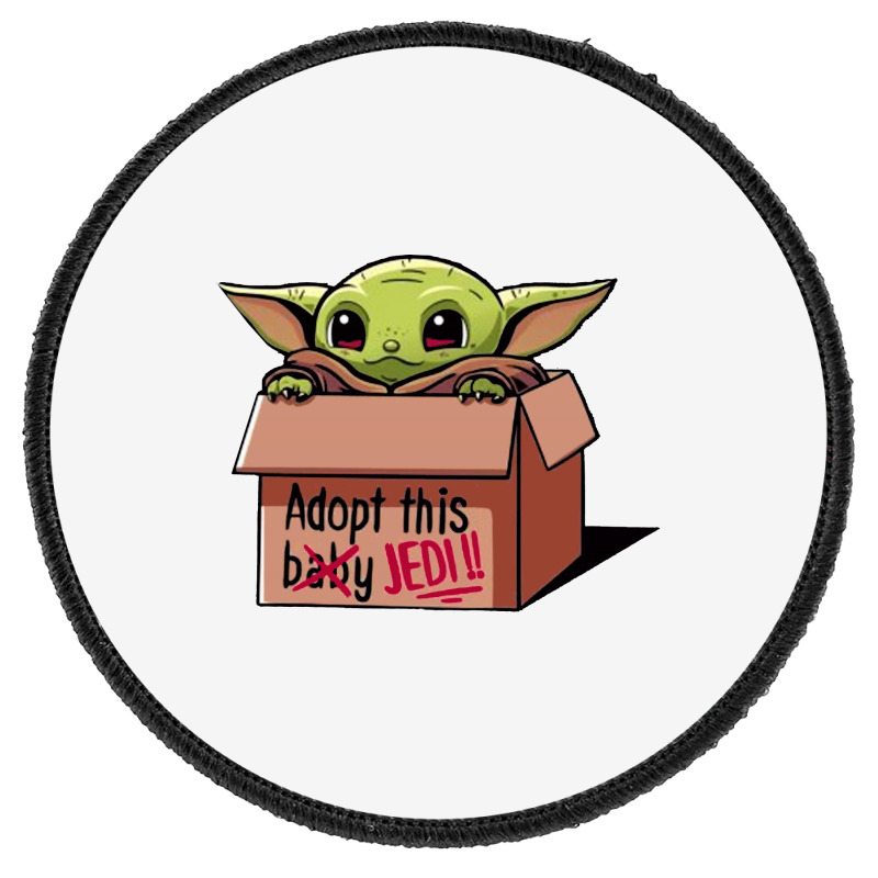 Adopt A Baby Mandalorian Baby Yoda Round Patch by paulscott Art | Artistshot