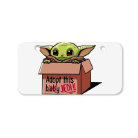 Adopt A Baby Mandalorian Baby Yoda Bicycle License Plate | Artistshot