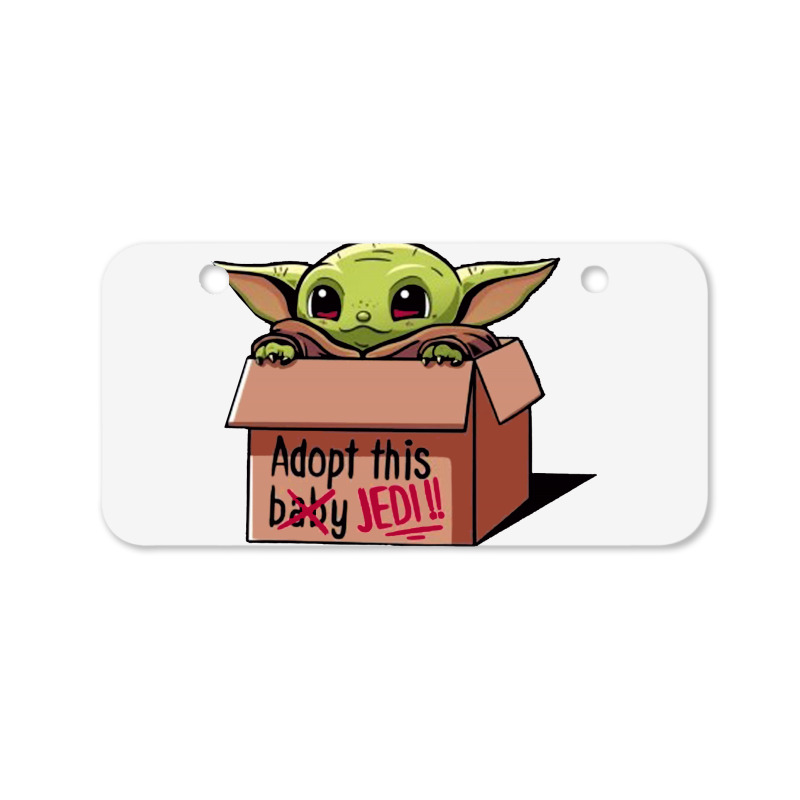 Adopt A Baby Mandalorian Baby Yoda Bicycle License Plate by paulscott Art | Artistshot