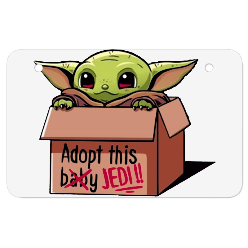 Adopt A Baby Mandalorian Baby Yoda ATV License Plate by paulscott Art | Artistshot