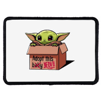 Adopt A Baby Mandalorian Baby Yoda Rectangle Patch | Artistshot