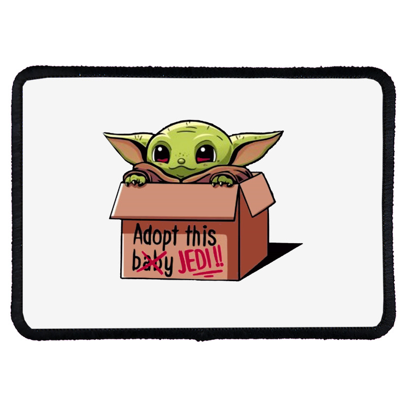 Adopt A Baby Mandalorian Baby Yoda Rectangle Patch by paulscott Art | Artistshot