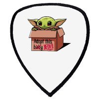 Adopt A Baby Mandalorian Baby Yoda Shield S Patch | Artistshot