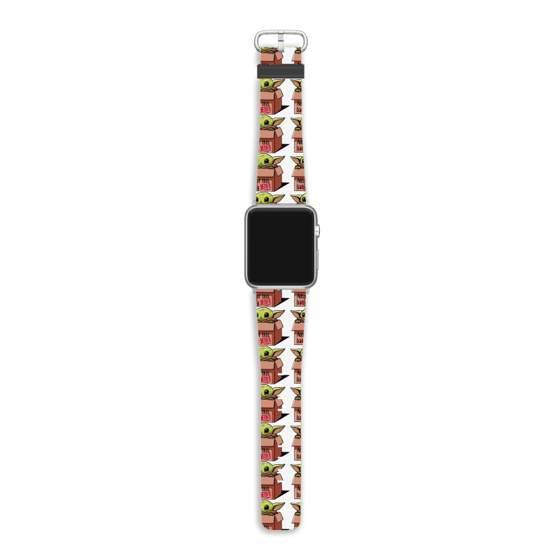 Adopt A Baby Mandalorian Baby Yoda Apple Watch Band by paulscott Art | Artistshot