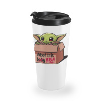 Adopt A Baby Mandalorian Baby Yoda Travel Mug | Artistshot