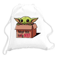 Adopt A Baby Mandalorian Baby Yoda Drawstring Bags | Artistshot