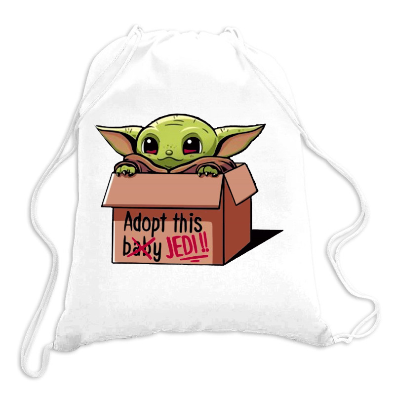 Adopt A Baby Mandalorian Baby Yoda Drawstring Bags by paulscott Art | Artistshot