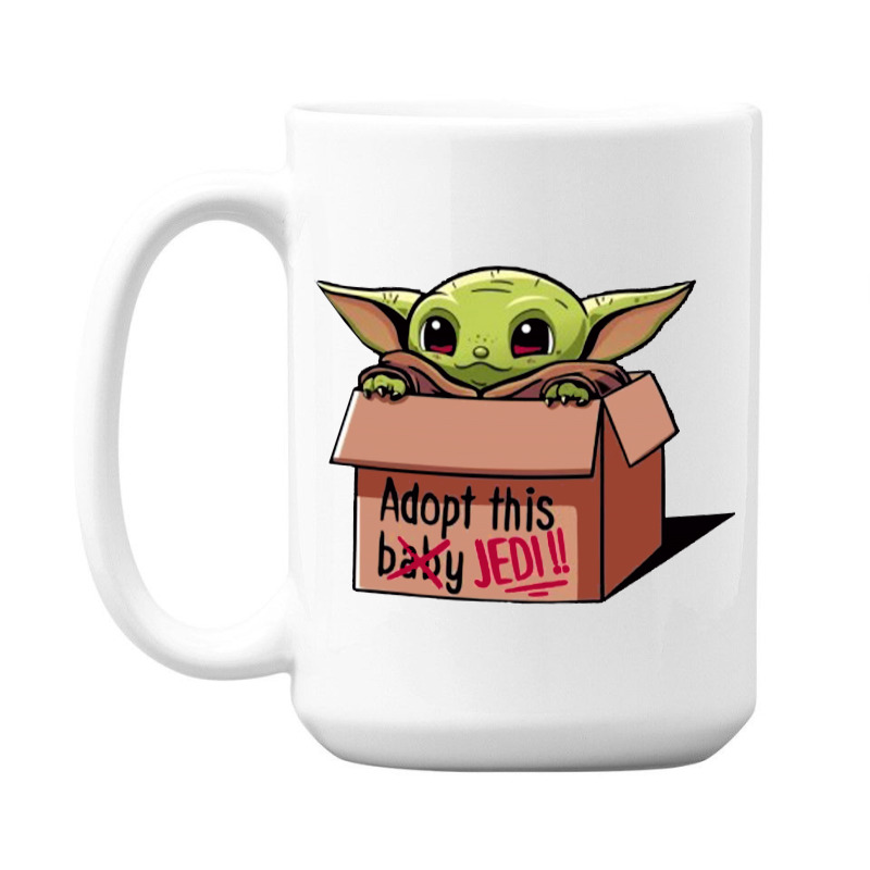 Adopt A Baby Mandalorian Baby Yoda 15 Oz Coffee Mug by paulscott Art | Artistshot