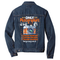 Funny Photographer Gift T  Shirt Funny Photographers Photography Camer Men Denim Jacket | Artistshot