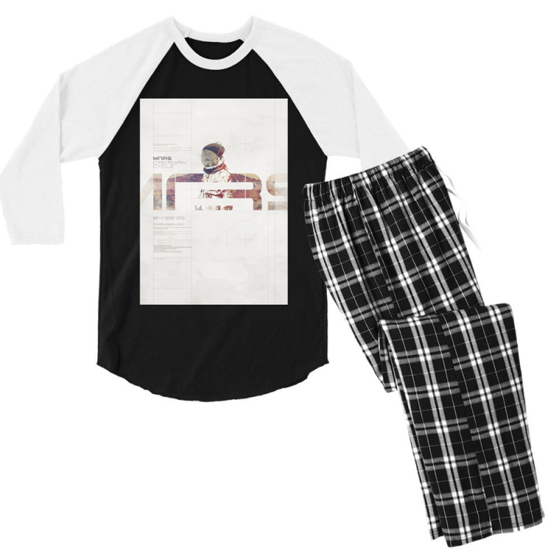 Mars Cyrcadian Cycle Men's 3/4 Sleeve Pajama Set | Artistshot