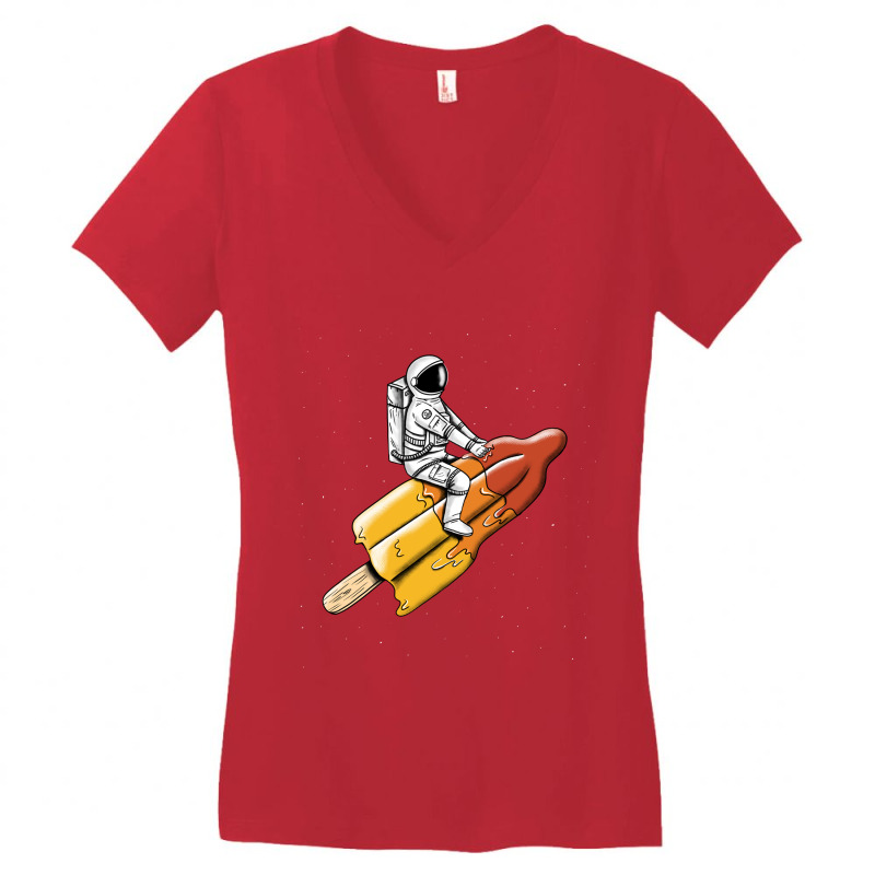 Melted Rocket Women's V-Neck T-Shirt by joyo bobs | Artistshot