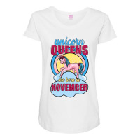 Unicorn Queens Are Born In November Maternity Scoop Neck T-shirt | Artistshot