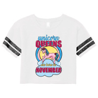 Unicorn Queens Are Born In November Scorecard Crop Tee | Artistshot