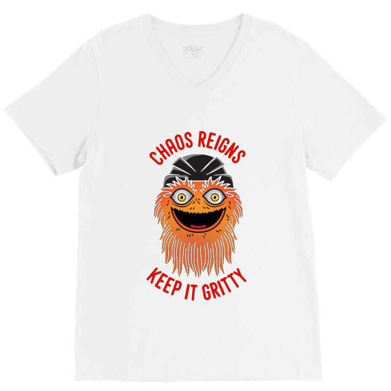 Keep It Gritty V-neck Tee | Artistshot