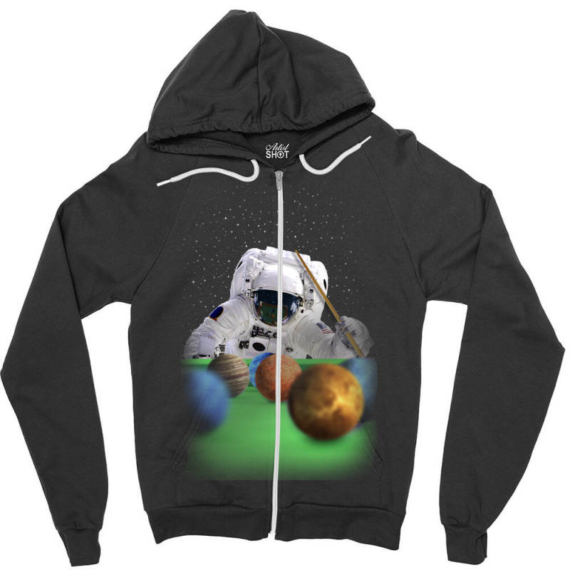 Space Snooker Zipper Hoodie by joyo bobs | Artistshot