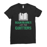 Bookmarks Are For Quitters Reading Ladies Fitted T-shirt | Artistshot