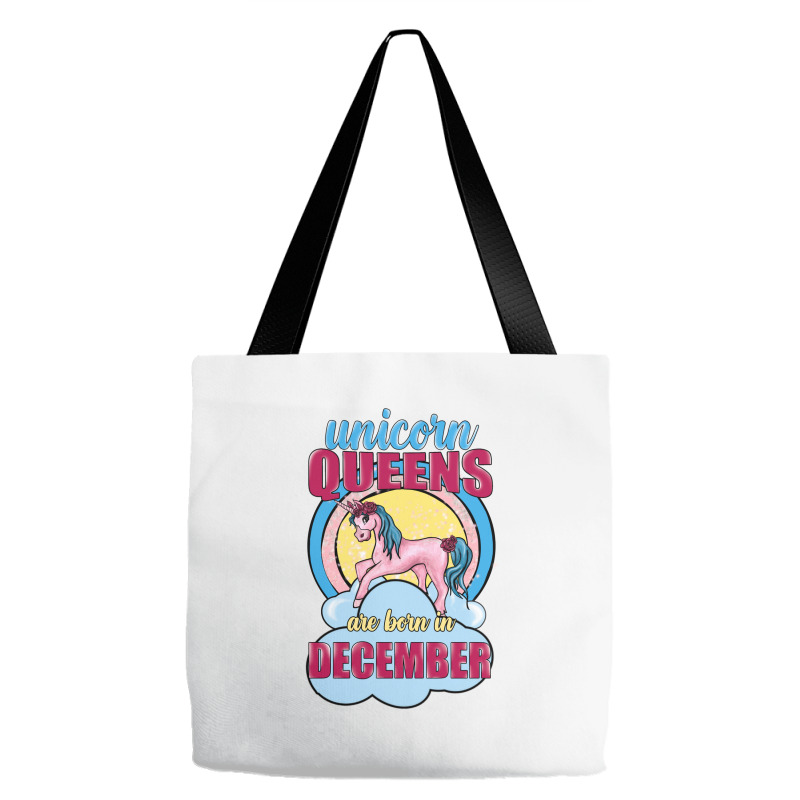 Unicorn Queens Are Born In December Tote Bags | Artistshot