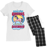 Unicorn Queens Are Born In December Women's Pajamas Set | Artistshot