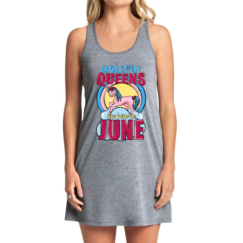 Unicorn Queens Are Born In June Tank Dress | Artistshot