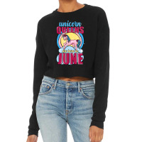 Unicorn Queens Are Born In June Cropped Sweater | Artistshot