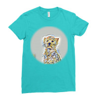 Beautiful Fun Young Boston Teing Jump And Run Ladies Fitted T-shirt | Artistshot