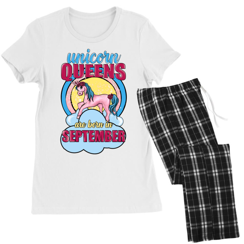 Unicorn Queens Are Born In September Women's Pajamas Set | Artistshot