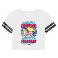 Unicorn Queens Are Born In February Scorecard Crop Tee | Artistshot