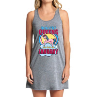 Unicorn Queens Are Born In January Tank Dress | Artistshot