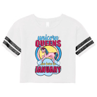 Unicorn Queens Are Born In January Scorecard Crop Tee | Artistshot