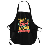 Just A Girl Who Love T  Shirt Just A Girl Who Loves Canoeing Gift Prod Medium-length Apron | Artistshot