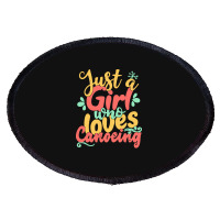 Just A Girl Who Love T  Shirt Just A Girl Who Loves Canoeing Gift Prod Oval Patch | Artistshot