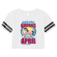 Unicorn Queens Are Born In April Scorecard Crop Tee | Artistshot