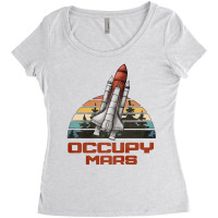 Occupy Mars Women's Triblend Scoop T-shirt | Artistshot