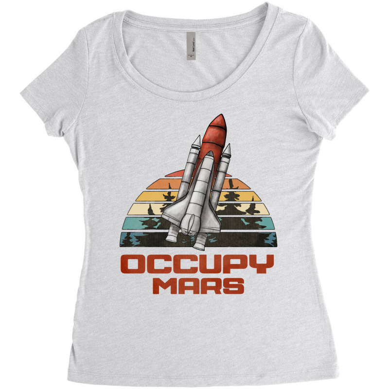 Occupy Mars Women's Triblend Scoop T-shirt | Artistshot