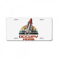 Occupy Mars License Plate | Artistshot