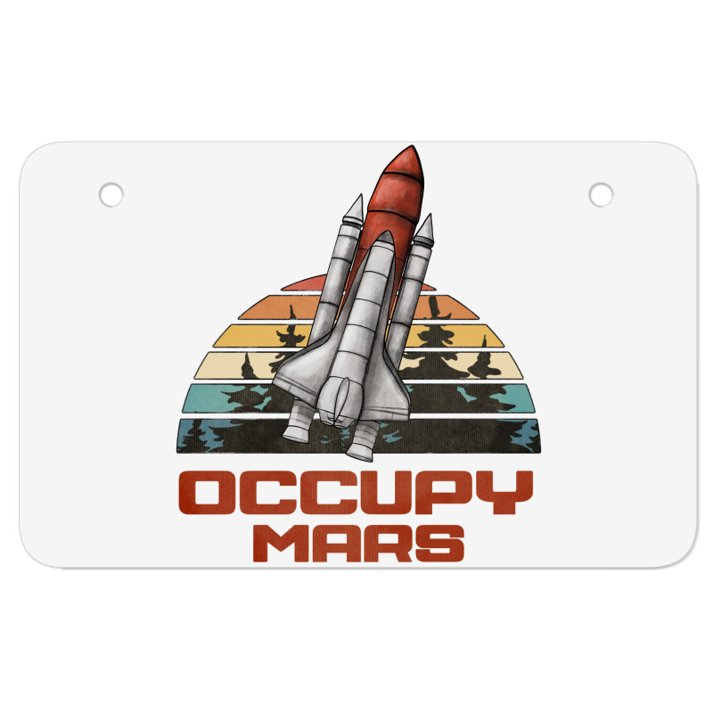 Occupy Mars Atv License Plate | Artistshot