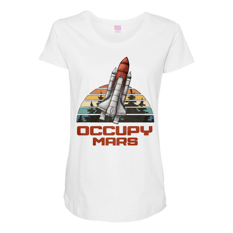 Occupy Mars Maternity Scoop Neck T-shirt | Artistshot