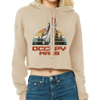 Occupy Mars Cropped Hoodie | Artistshot