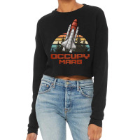 Occupy Mars Cropped Sweater | Artistshot