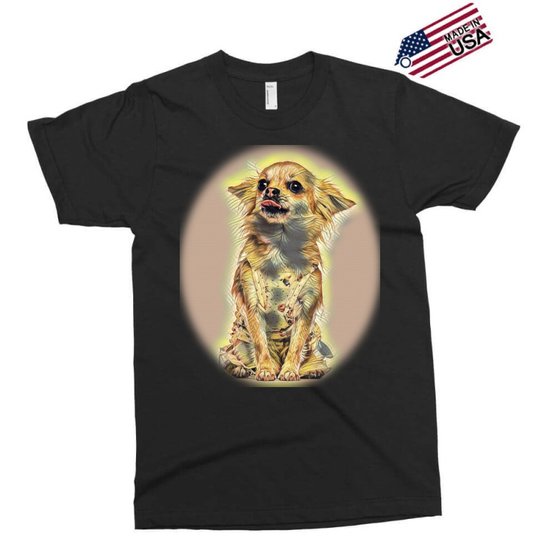 Dog Surfing On A Surfboard Weasses  At The Ocean Shore Exclusive T-shirt | Artistshot