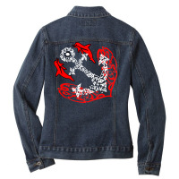 Ancre Cœur Ladies Denim Jacket | Artistshot