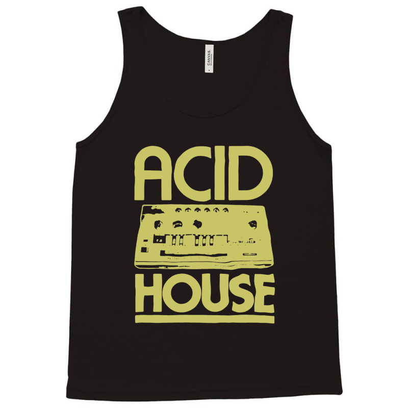 #acidhouse Bass #synth #iconichouse Music #synthesiser Dj #unofficial Tank Top | Artistshot