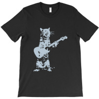 Cat Playing Guitar T-shirt | Artistshot