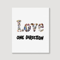 Love One Direction Portrait Canvas Print | Artistshot