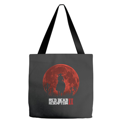Red Dead Redemption 2   Red Moon   Cowboy Tote Bags Designed By Paulscott Art