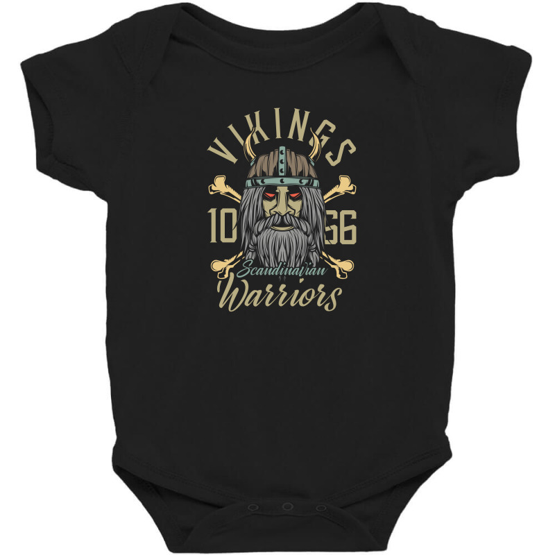 Vikings Warriors Baby Bodysuit by EmarDesign | Artistshot