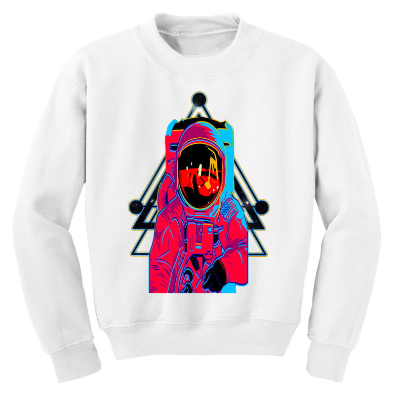 Galaxy Spaceman Youth Sweatshirt | Artistshot